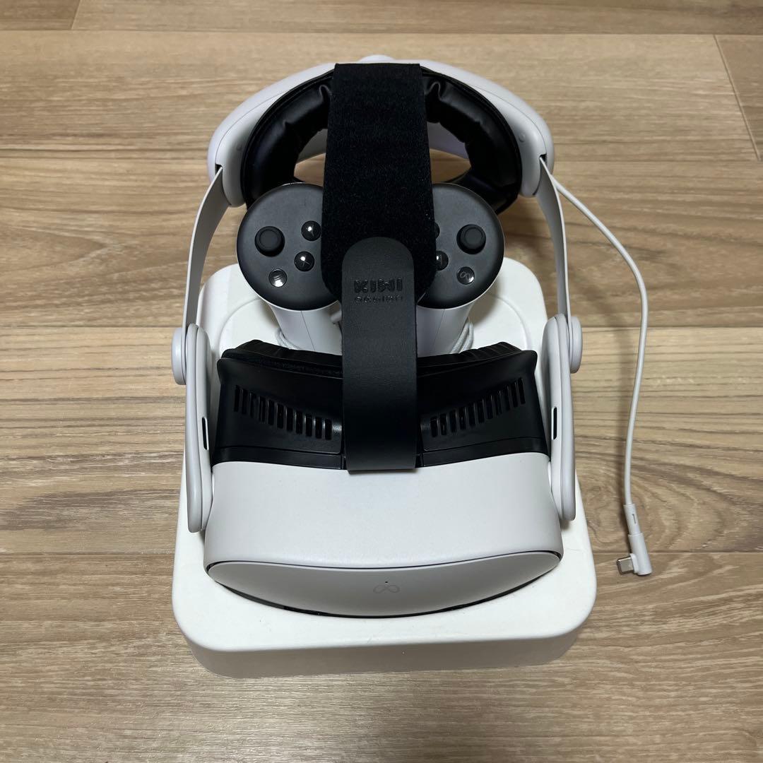  quest 3s 128gb バッテリーストラップ、フェイスパッド付き