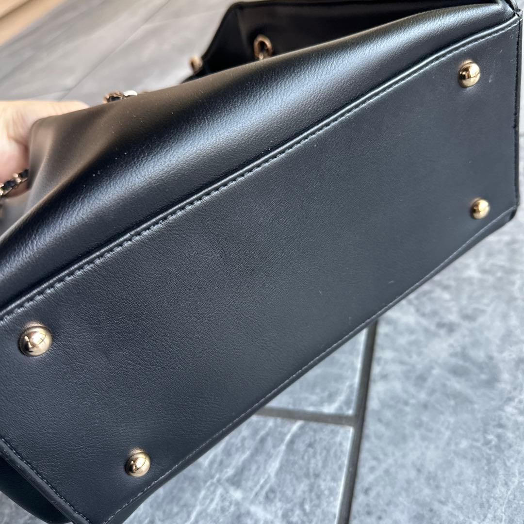 専用です♪RANDA ブラック ショルダーバッグ チェーン装飾付き