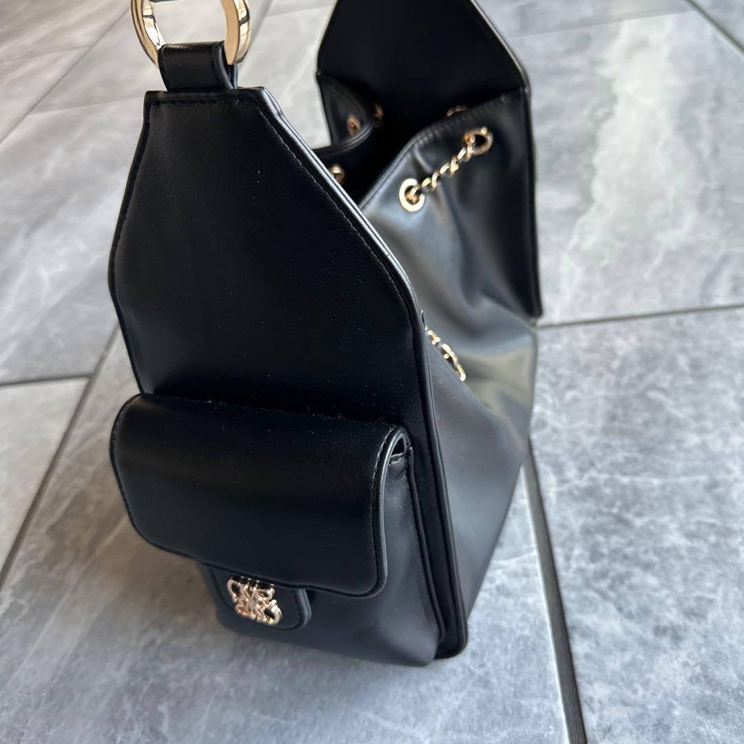 専用です♪RANDA ブラック ショルダーバッグ チェーン装飾付き