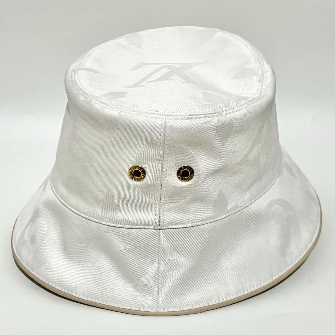 【未使用級】Louis Vuitton バケットハット・デイリーグラム ホワイト
