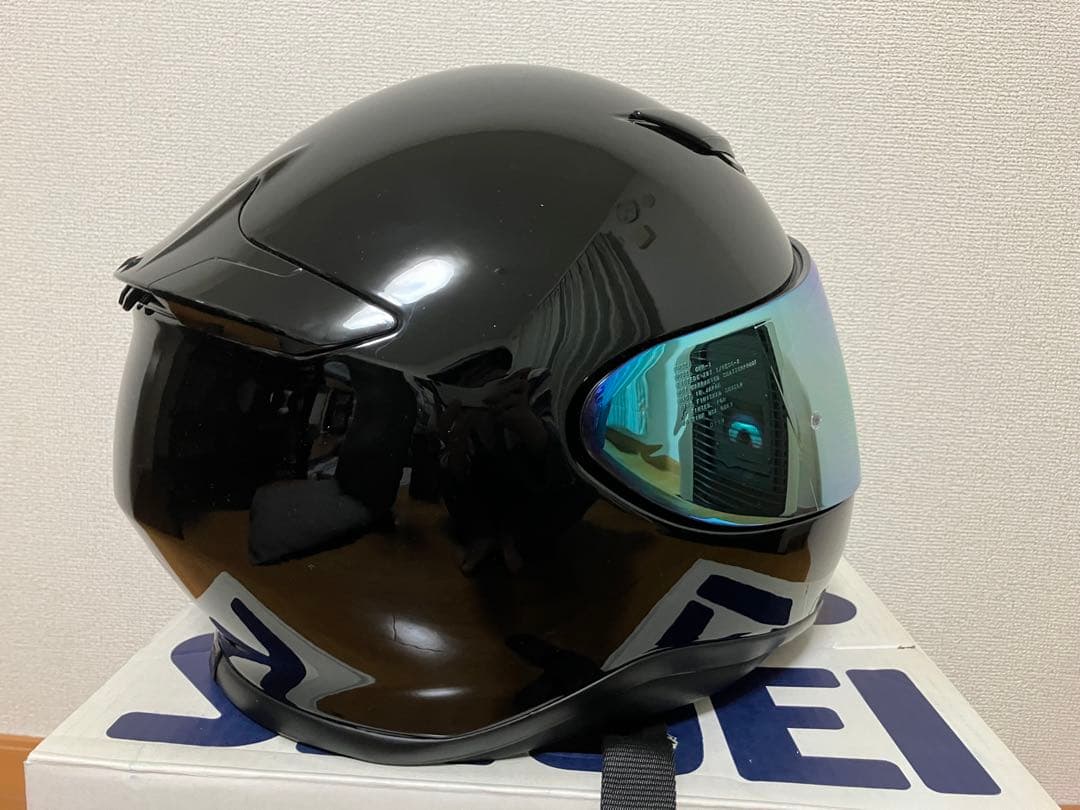 エ*ル様 SHOEI XL フルフェイスヘルメットz-7ブラック　未使用品 ミラ