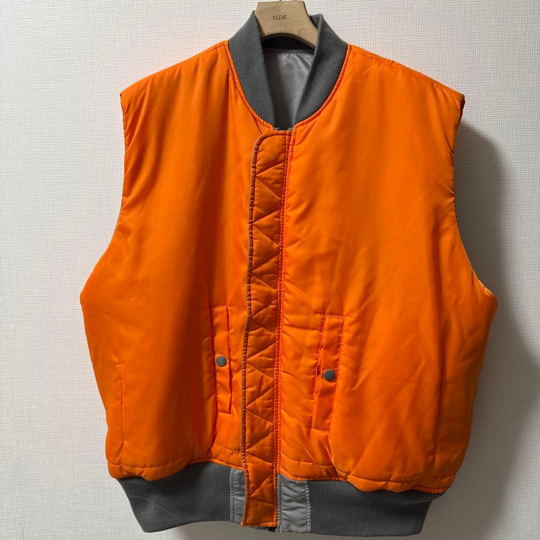 alpha ma-1 vest silver XL ベスト　シルバー