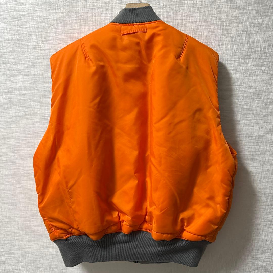 alpha ma-1 vest silver XL ベスト　シルバー
