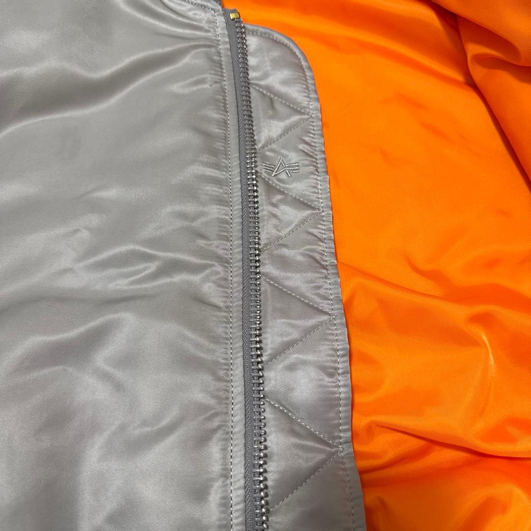 alpha ma-1 vest silver XL ベスト　シルバー