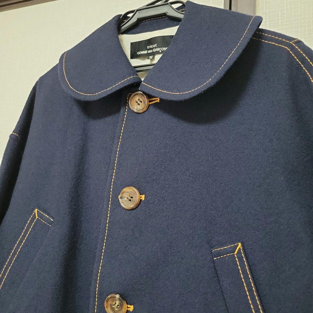 トリココムデギャルソン　アウター　ネイビー