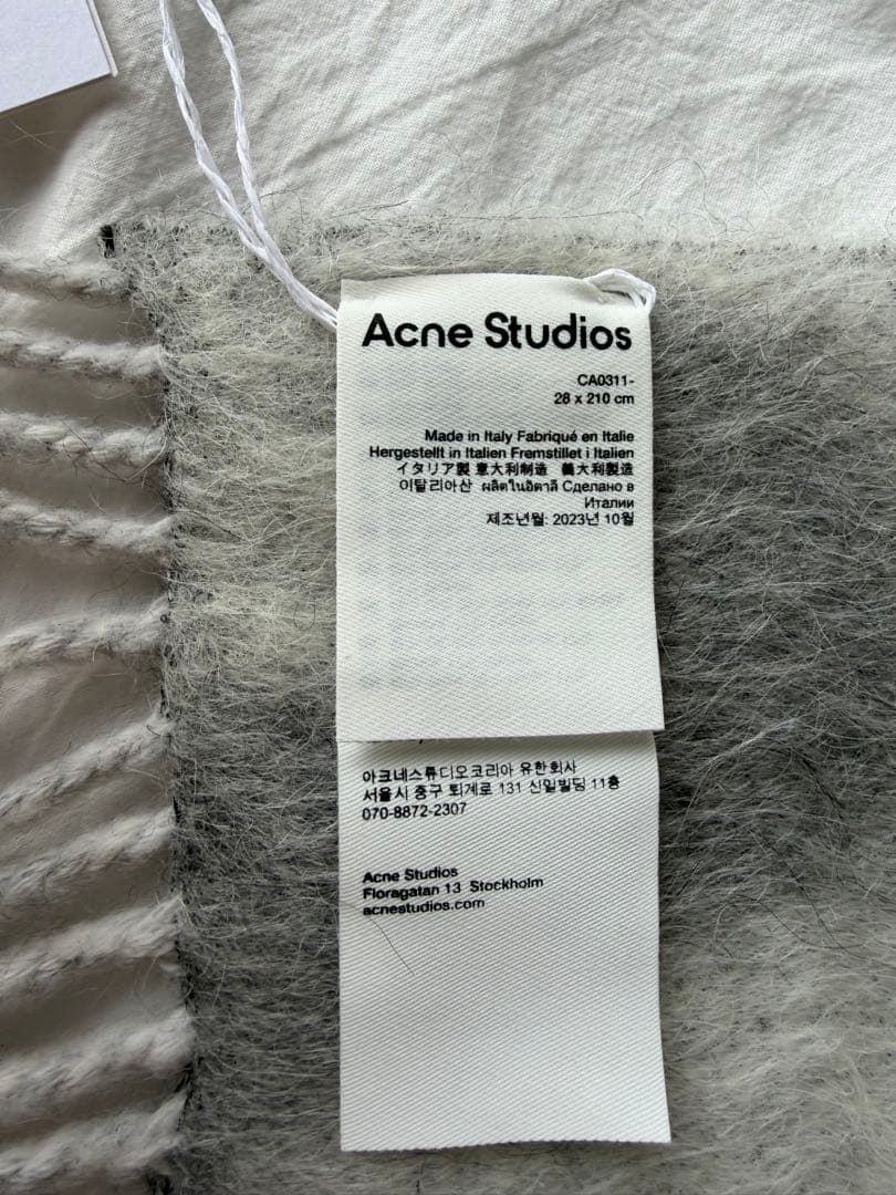 【最終値下げ価格】Acne Studios グレーマフラー