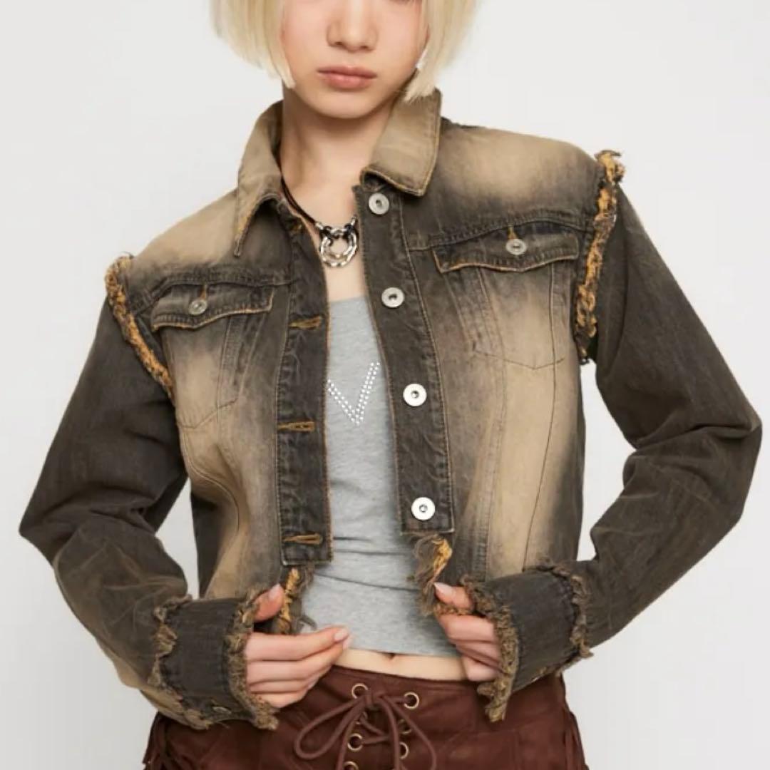 LAGUA GEM 再入荷待ちCUT OFF COMPACT デニムジャケット