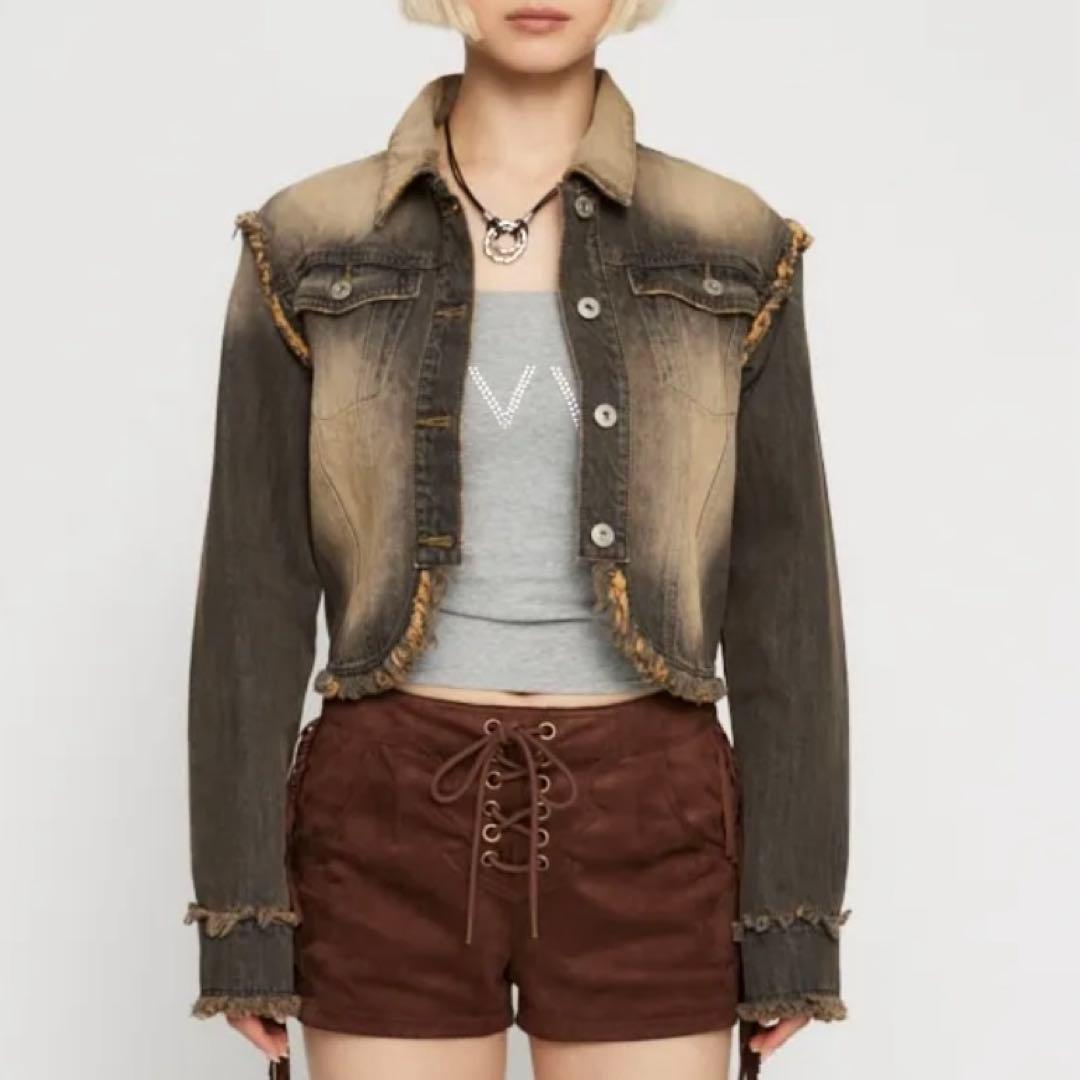 LAGUA GEM 再入荷待ちCUT OFF COMPACT デニムジャケット