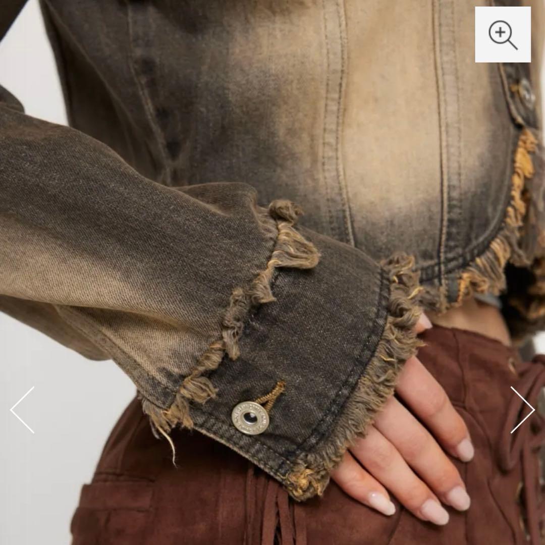 LAGUA GEM 再入荷待ちCUT OFF COMPACT デニムジャケット