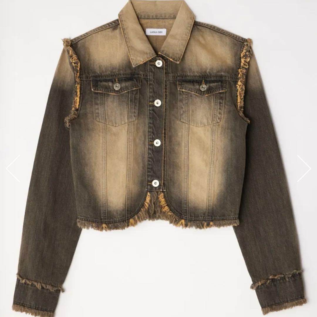 LAGUA GEM 再入荷待ちCUT OFF COMPACT デニムジャケット