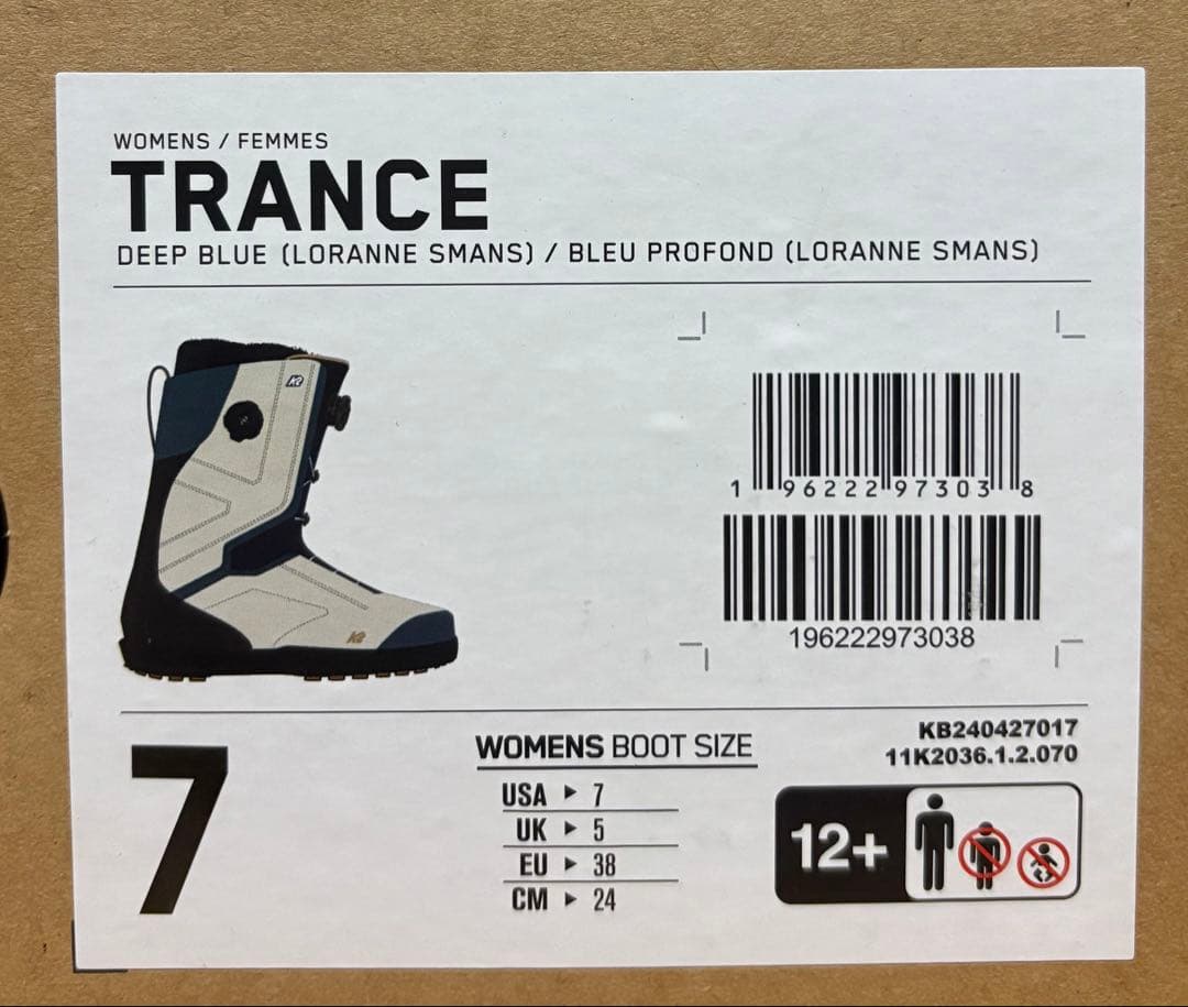 K2 ブーツ レディース TRANCE トランス ダブルボア