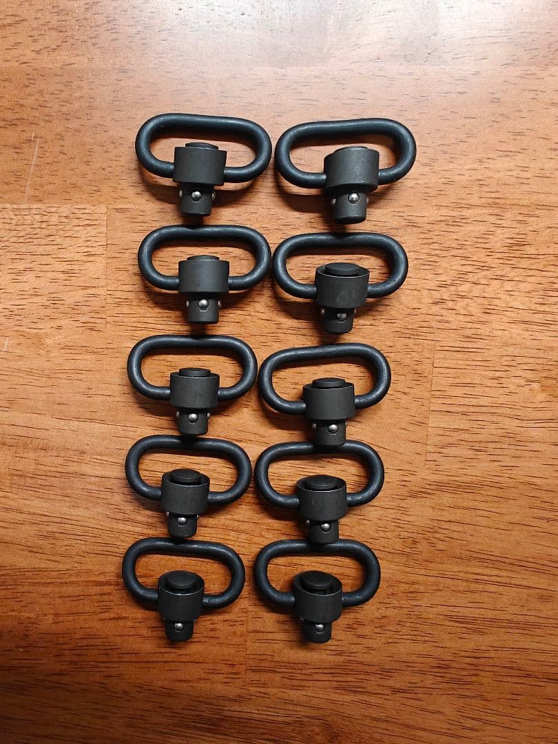 マグプル様式 BK MAGPUL レプリカ QDスリングスイベル スチール製