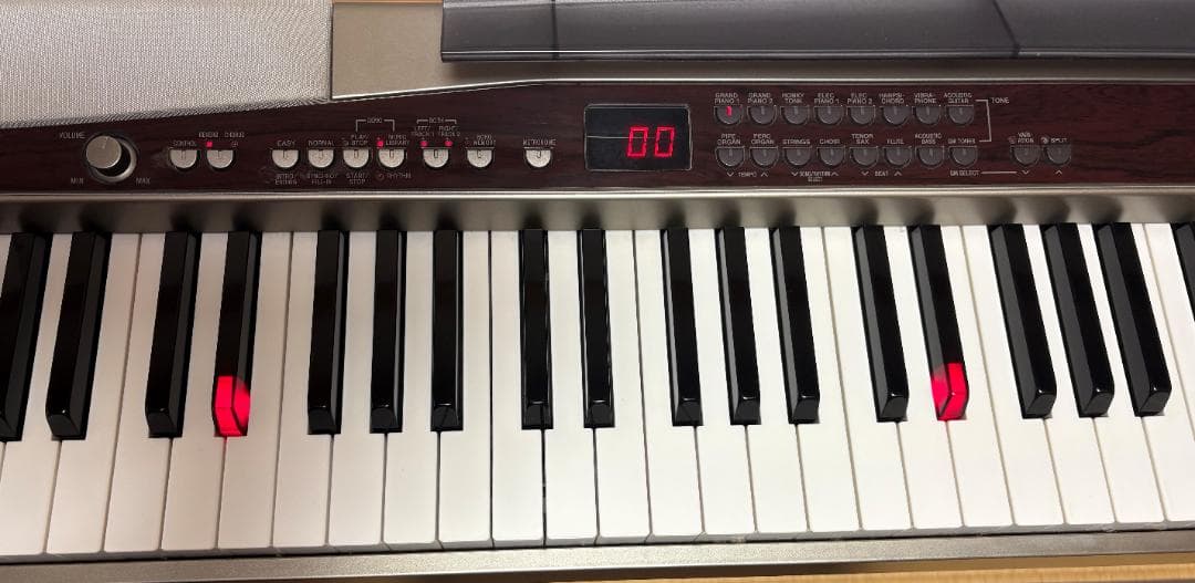 光ナビゲーション CASIO Privia PX-500Lスタンド付+教本7冊