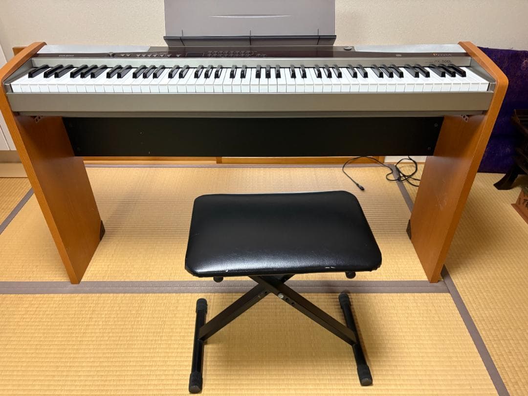 光ナビゲーション CASIO Privia PX-500Lスタンド付+教本7冊