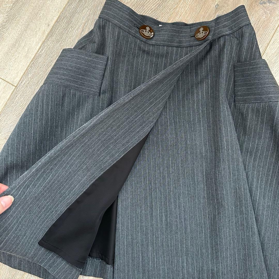 vivienne westwood RED LABEL ラップスカートストライプ