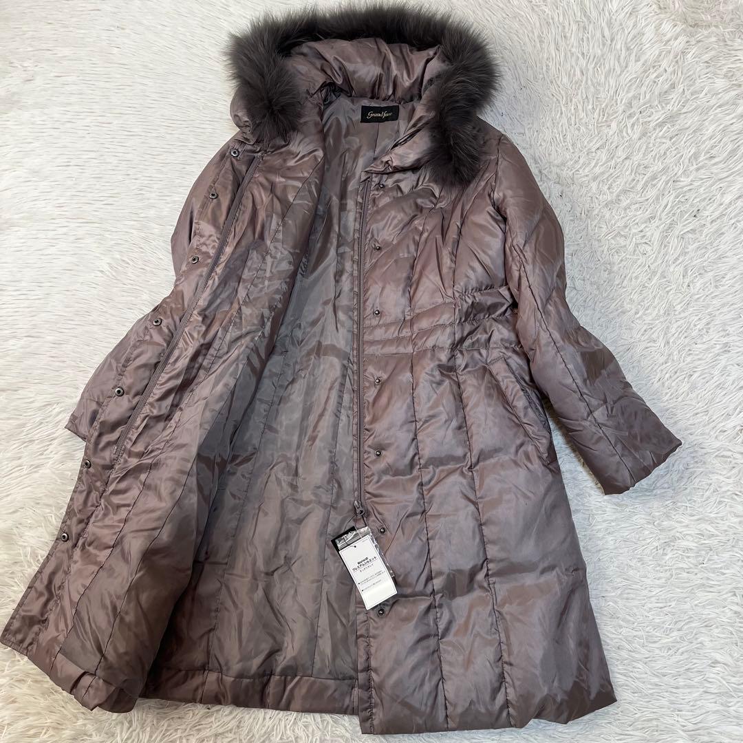 【新品未使用】グランドフェイス　フォックスファー付き　ロング　ダウンコート