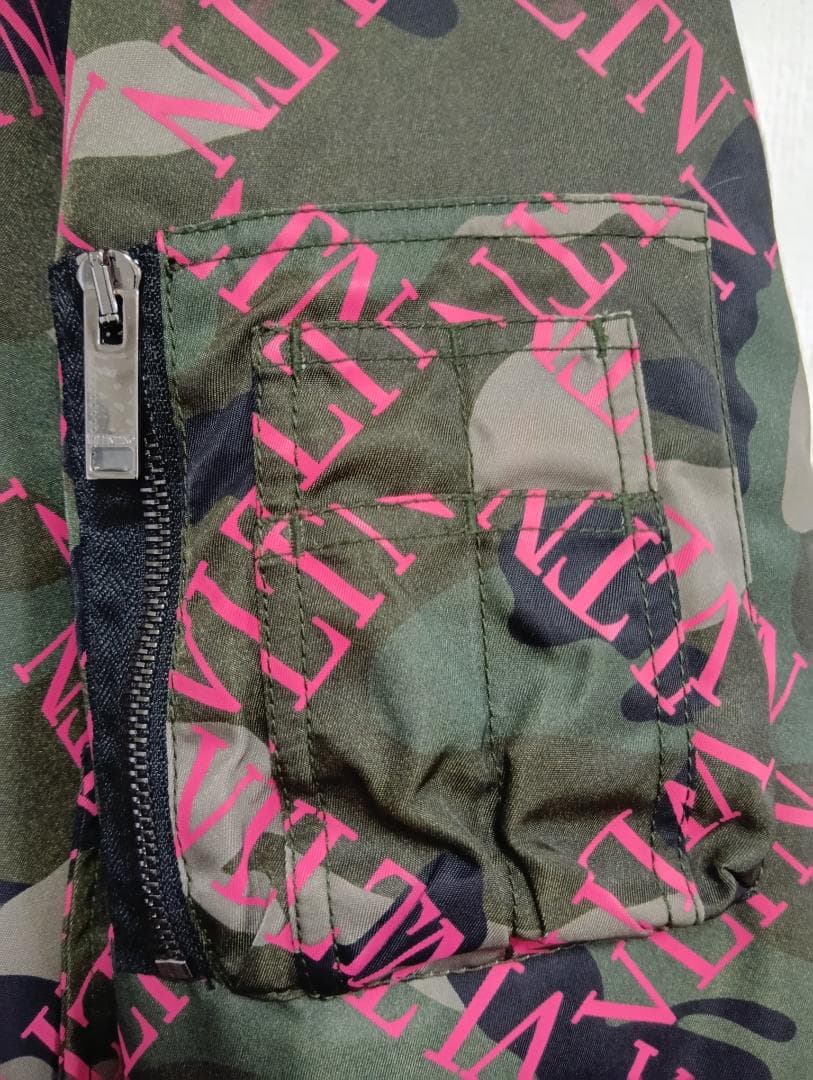 Valentino カモフラボンバージャケット 46