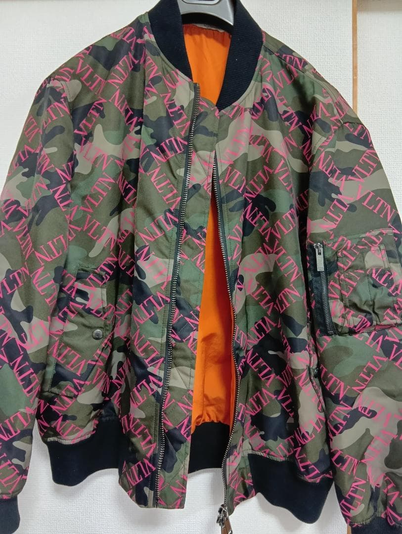 Valentino カモフラボンバージャケット 46