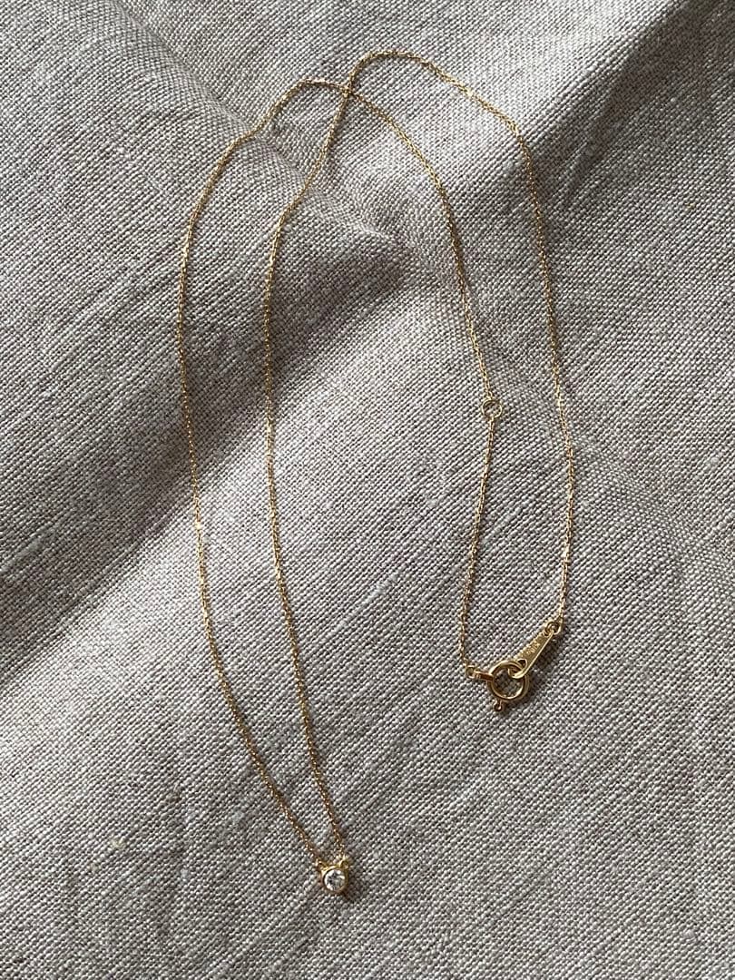 オレフィーチェ　K18 0.05ct マイクロヌード ネックレス