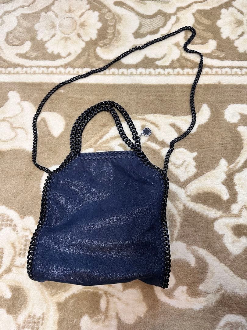 【ステラマッカートニー】ファラベラ ミニ チェーンバッグ ネイビー