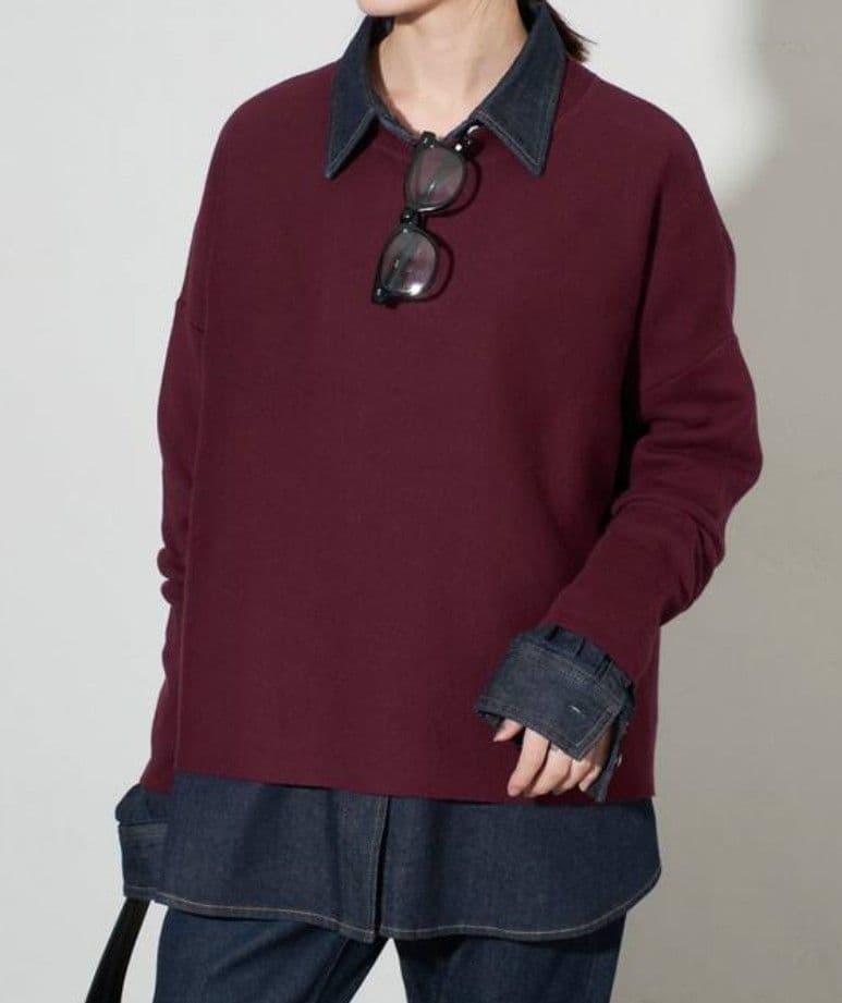 mecchi　新品未使用スローブイエナコットンダブルフェイスプルオーバー