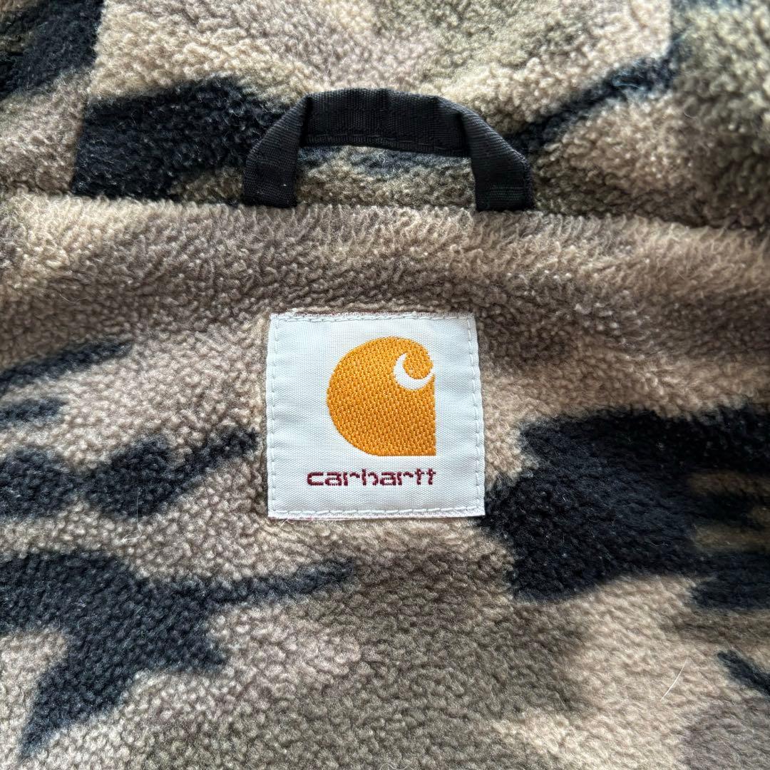 【Carhartt】 マウンテンパーカー 迷彩　ナイロンジャケット　フリース