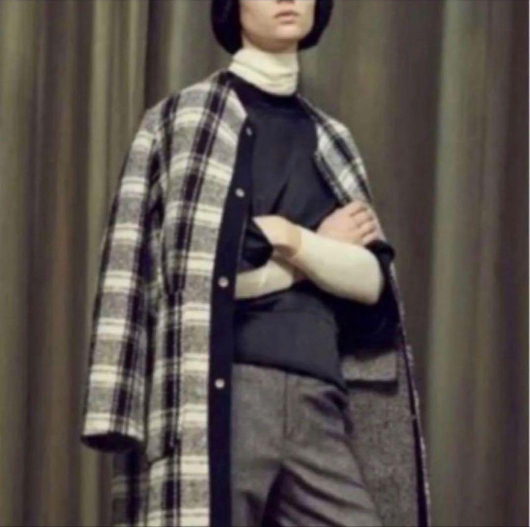 本日限定値下げ！Drawer チェック＆ヘリンボーン リバーシブルコート