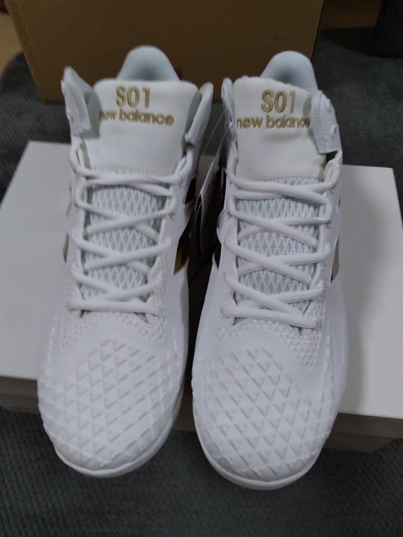 New Balance S01 野球用スパイク ホワイト