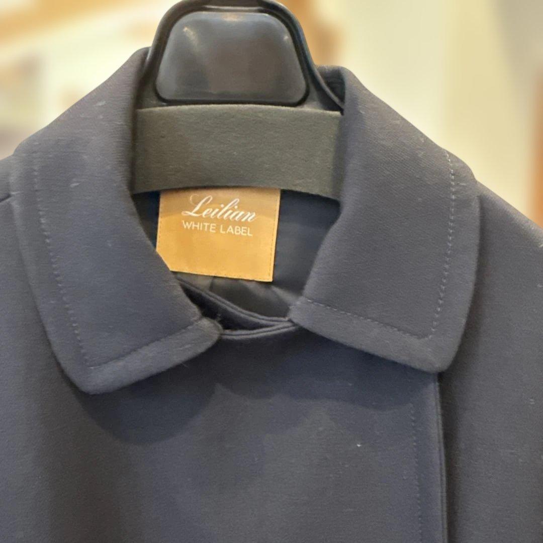 レリアン　ホワイトレーベル11号　近年タグ　濃紺　ウールのピーコート　冬