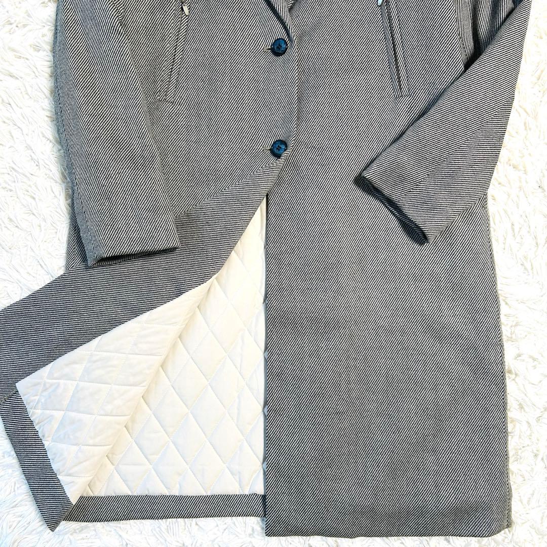 ブランベール blancvert ロングコート チェスターコート キルティング