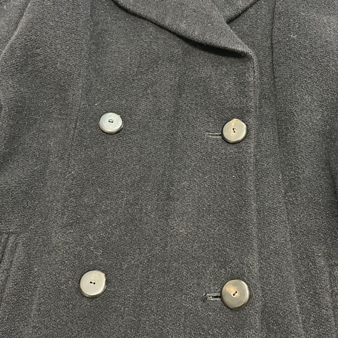 着丈124cm カールラガーフェルド ダブルブレストロングコート M ベルテッド