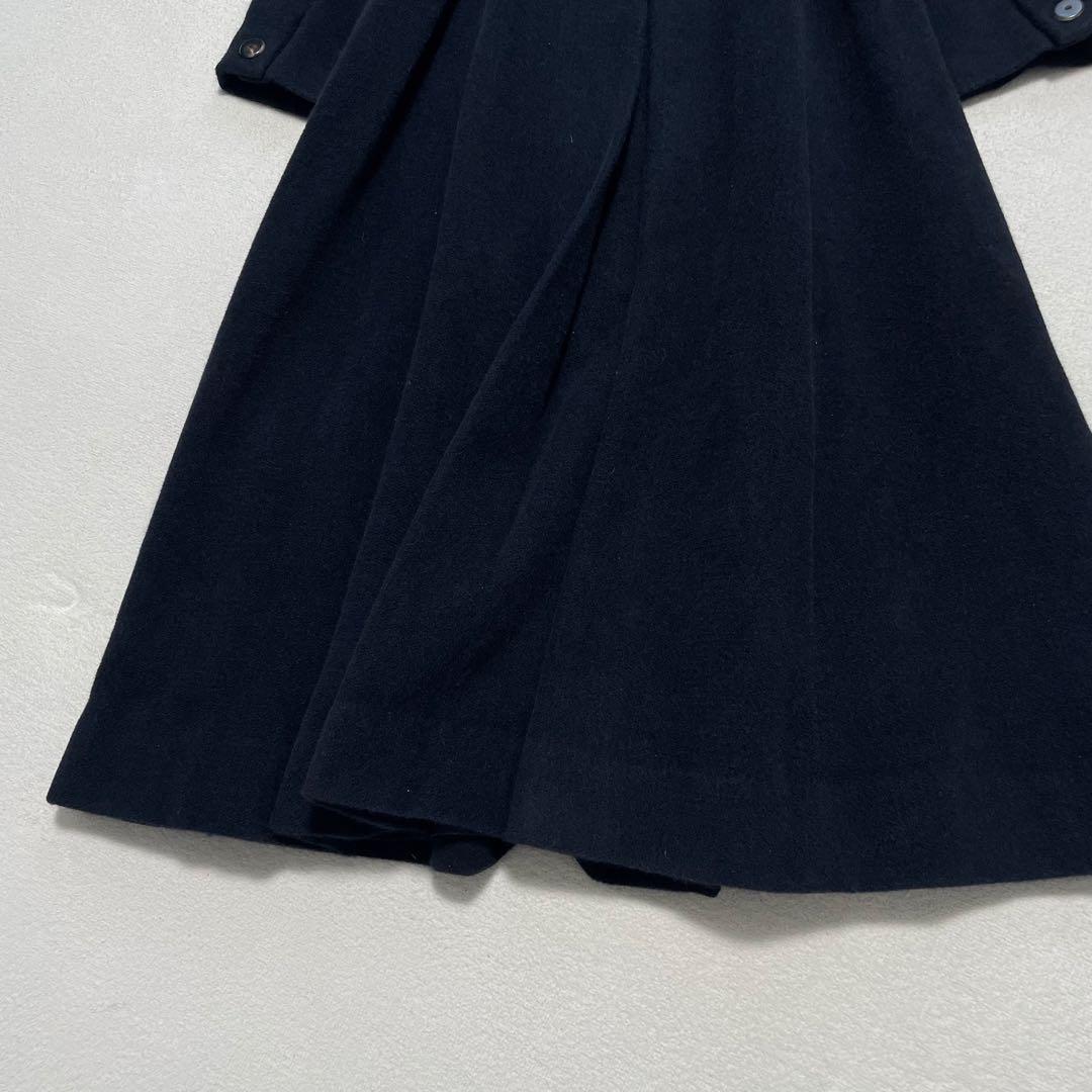 着丈124cm カールラガーフェルド ダブルブレストロングコート M ベルテッド