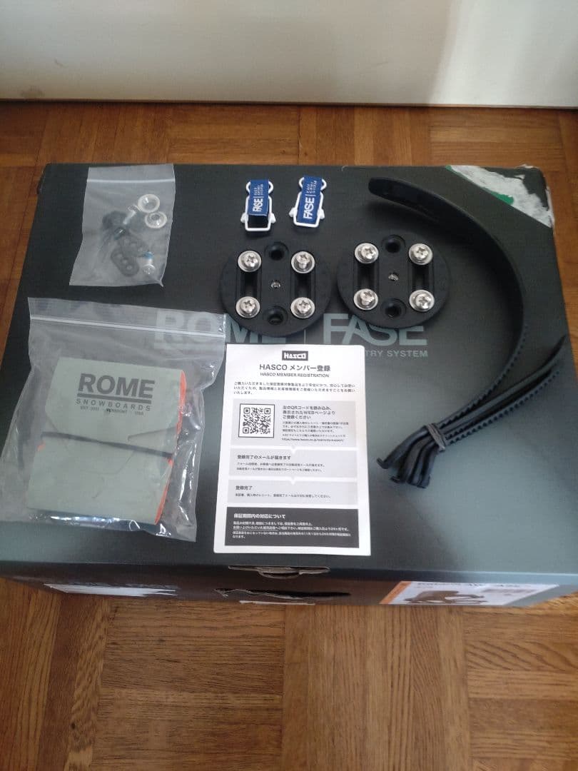 【取り付けのみ美品】2526 ROME Katana FASE ビンディング S