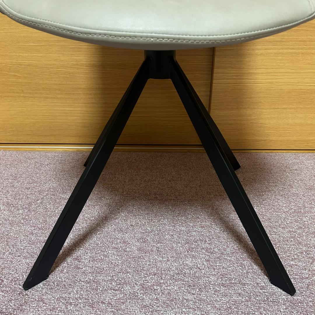 ②SongDream　VIOLA　ヴィオラ　PUレザー　回転式　ダイニングチェア