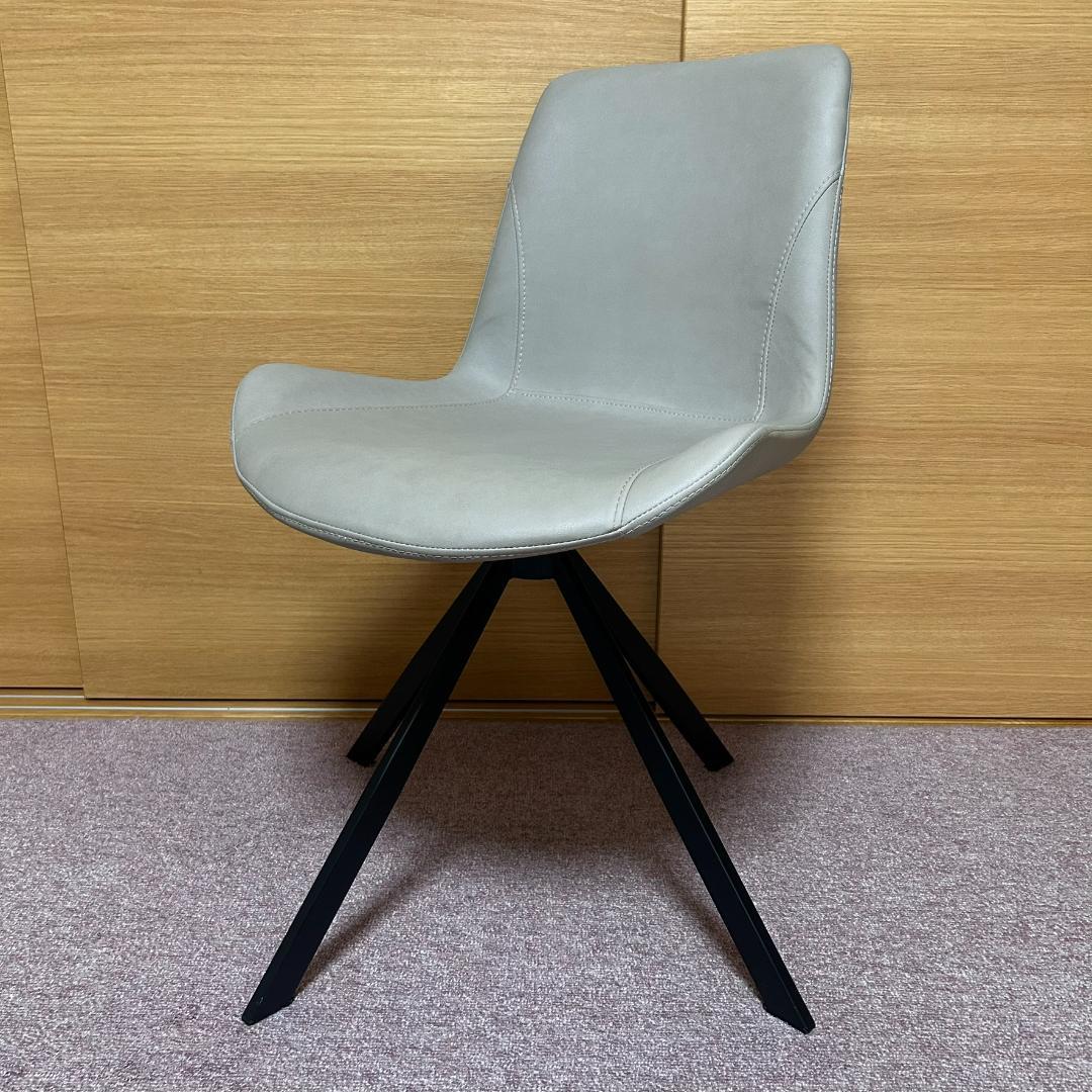 ②SongDream　VIOLA　ヴィオラ　PUレザー　回転式　ダイニングチェア