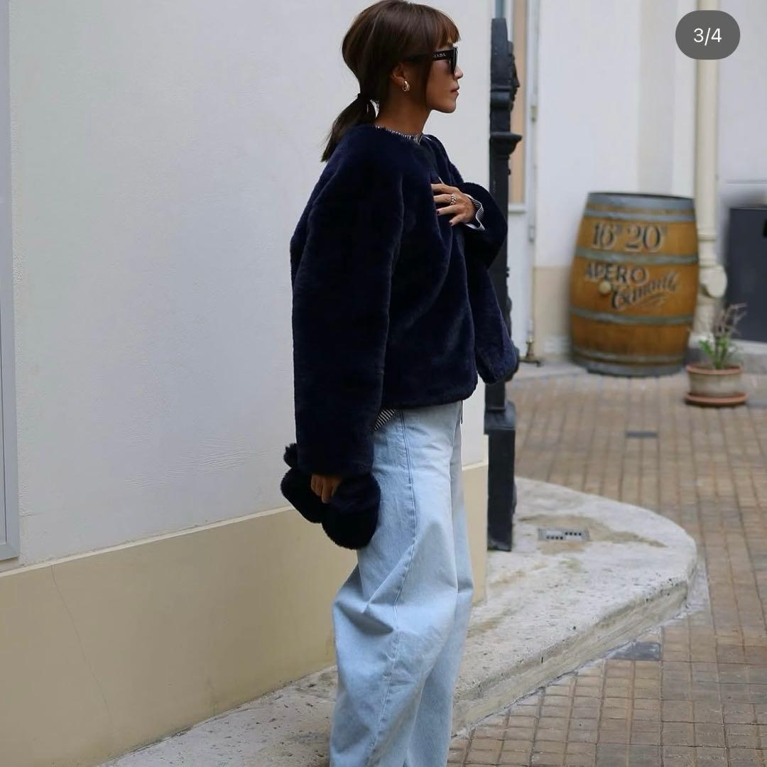 ジプソフィア ノーブルブルゾン エコファーコート Gypsohila