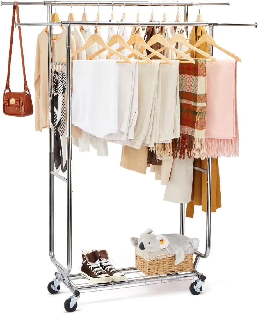 ダブル　ハンガーラック パイプハンガーラック 耐荷重150KG 業務用