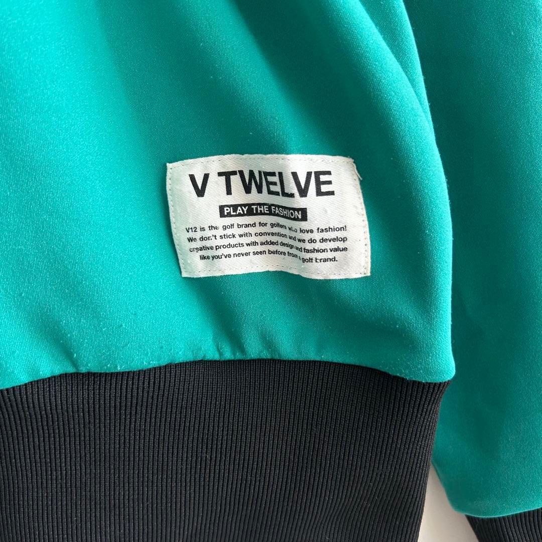 V12 ゴルフウェア ゴルフトップス ストレッチ素材 プルオーバー M b042