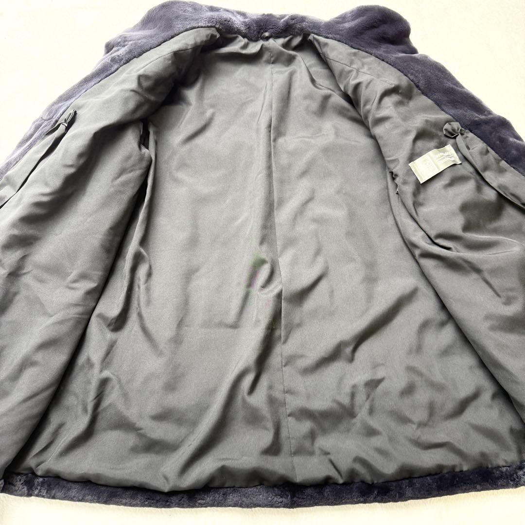 サガミンク 2302 毛皮 リアルファーコート デザイン シェアードミンク