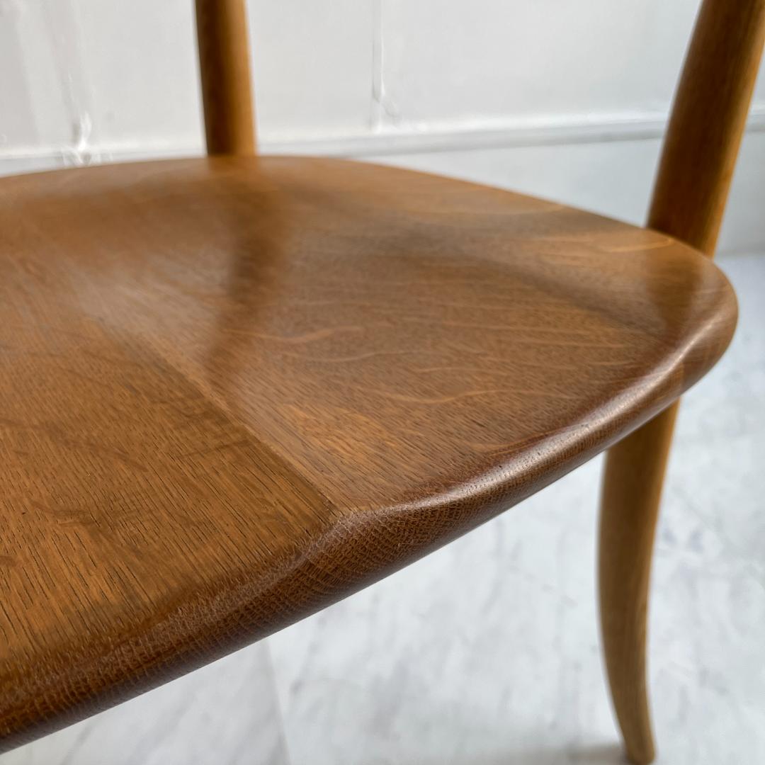 飛騨産業 HIDA キツツキ クレセント アームチェア オーク★美品