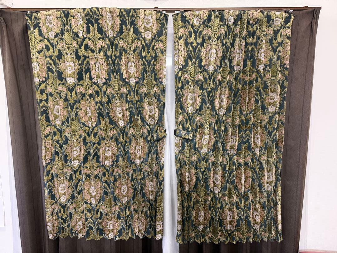 H　金華山　花かご　センターカーテン＋ダッシュマット