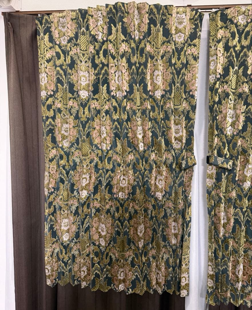 H　金華山　花かご　センターカーテン＋ダッシュマット