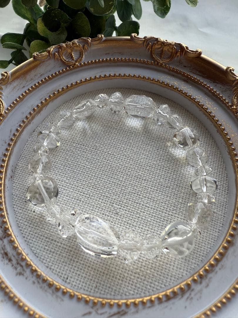 連休割引中♪☆ほぼ新品☆愛光堂水晶ブレスレット