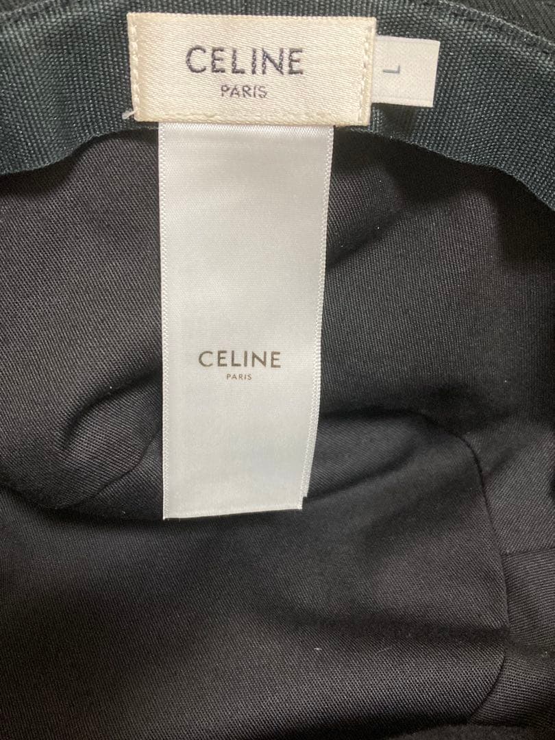 CELINE ブラック バケットハット L