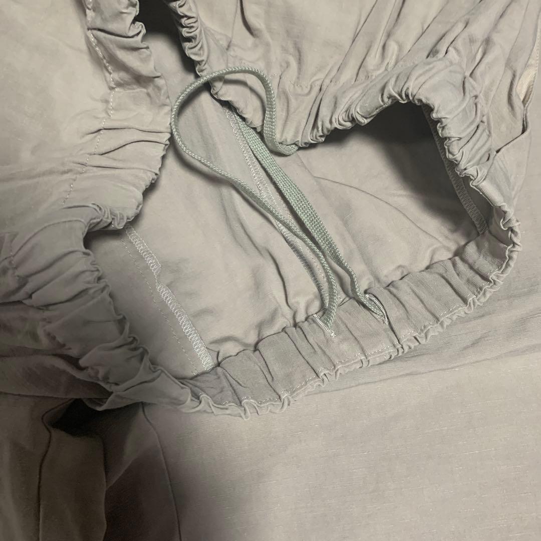 中川政七商店　グレー　ストレートパンツ　ゴム入りウエスト