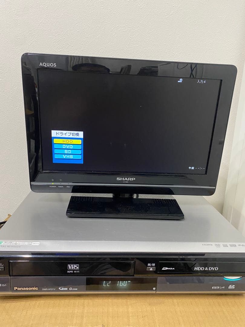 動作品Panasonic VHS一体型DVDレコーダー DMR-XP21V