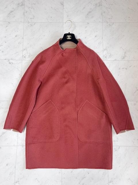 Leilian 極美品 ロロピアーナ×レリアン リバーシブル Wフェイス コート