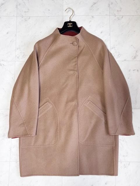 Leilian 極美品 ロロピアーナ×レリアン リバーシブル Wフェイス コート