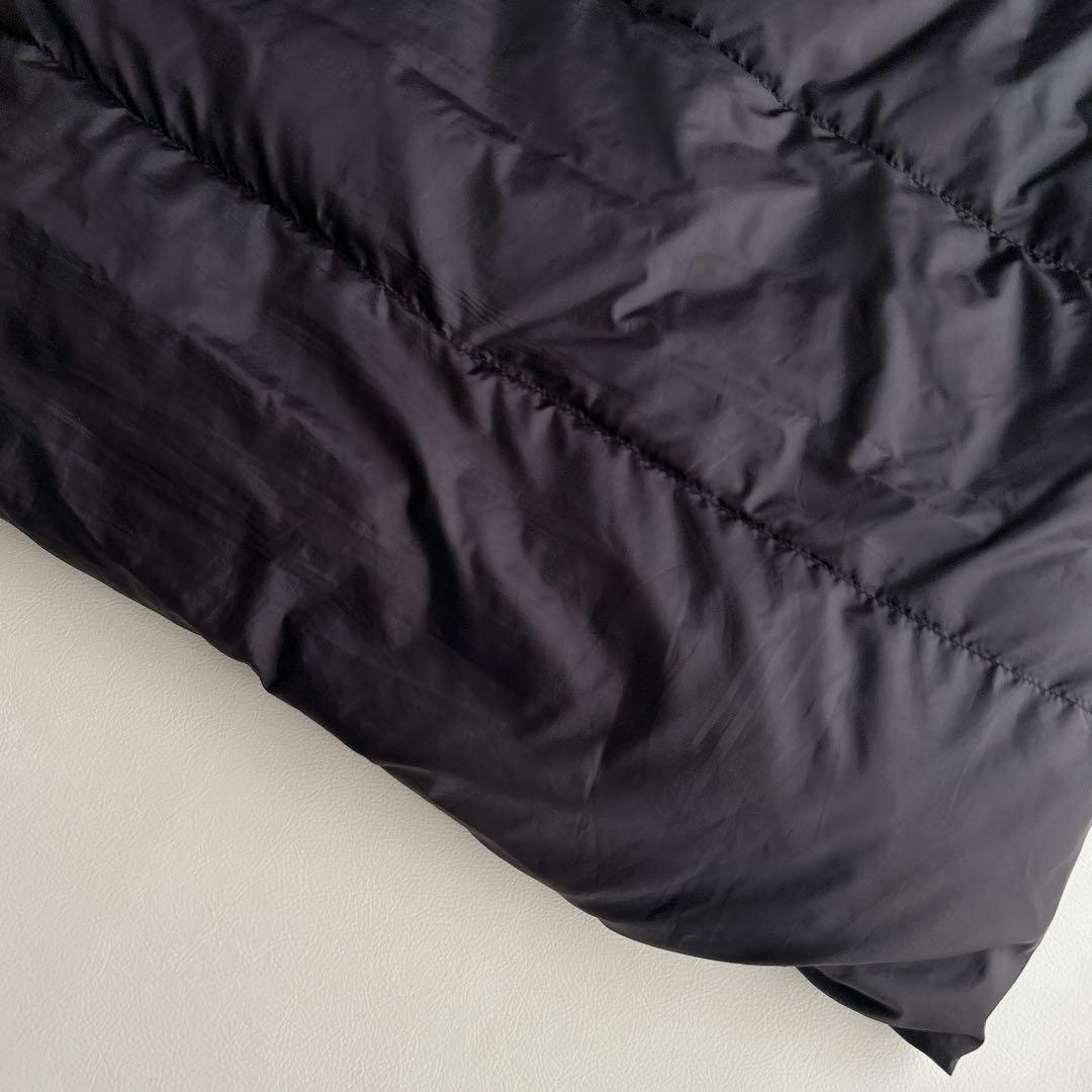 mizuiroind ⿻ ワイド ダウンベスト ダウン フェザー ゆったり 黒