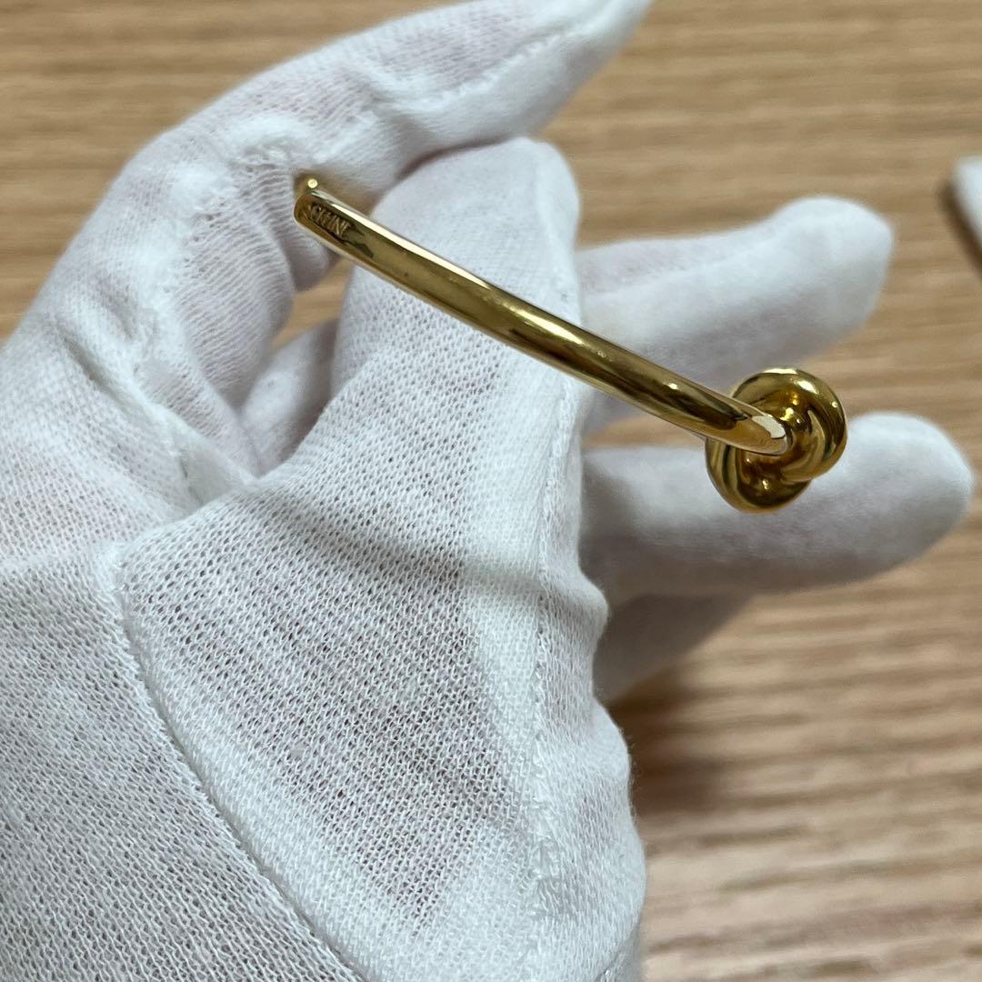 【正規品】ノット エクストラシンブレスレット / ゴールドフィニッシュ ブラス